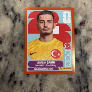 Panini FIFA Ugurcan Cakir Red Parallel Sticker TUR2 2026 World Cup Rare